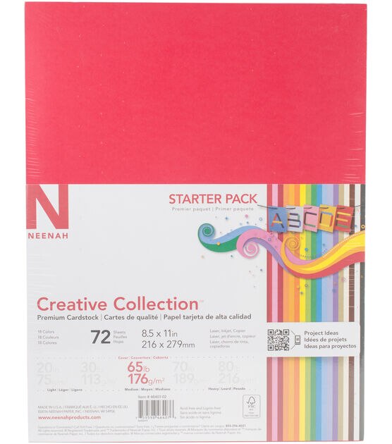 Creative Collection Cardstock Starter Pack 8.5"X11" 18 Bold