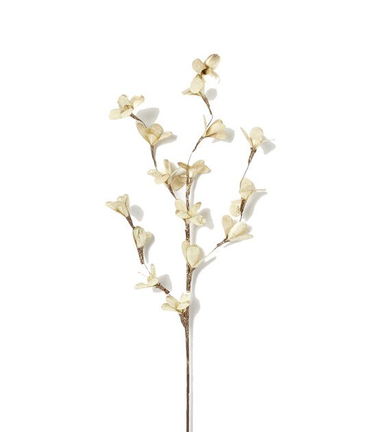 Gilded Lilies Spray Ivory
