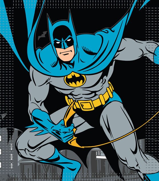 DC Comics No Sew Fleece Throw 72" Batman Retro, , hi-res, image 2