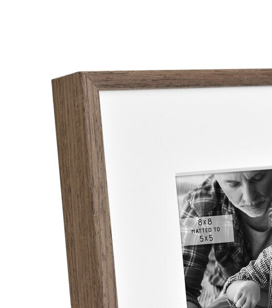 MCS 8" x 8" Matted to 5" x 5" Wood Veneer Picture Frame, , hi-res, image 3