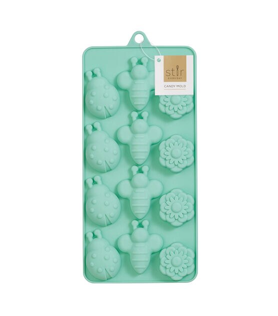 4" x 9" Silicone Flower & Bee Candy Mold by STIR
