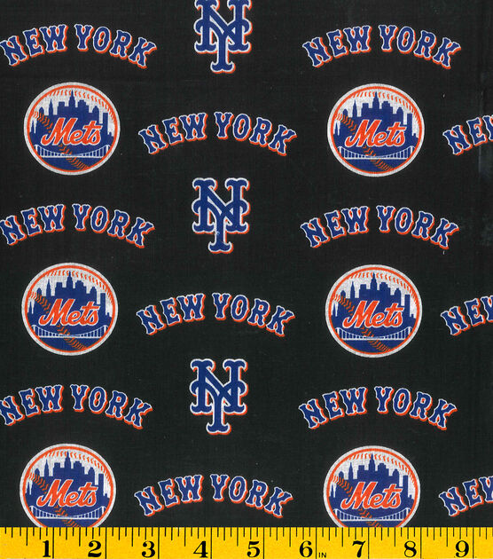 Fabric Traditions New York Mets Cotton Fabric Logo