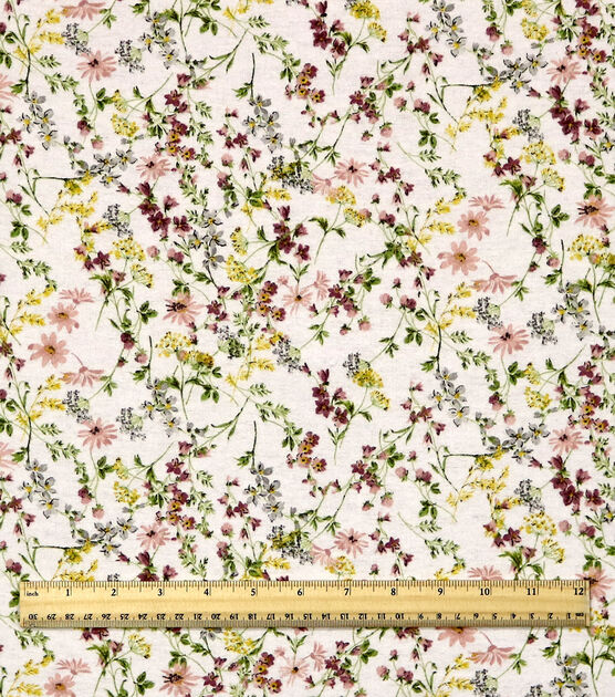 Vintage Floral Super Snuggle Flannel Fabric, , hi-res, image 3