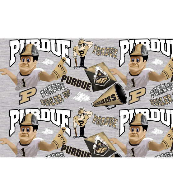 Purdue University Boilermakers Cotton Fabric Collegiate Mascot Joann