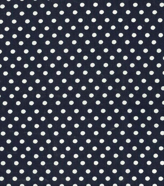 White Dots 108" Wide Cotton Fabric, , hi-res, image 1
