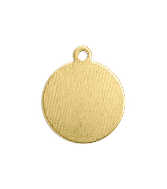 ImpressArt 0.63 oz Brass Circle Tag with Ring Premium Stamping Blanks