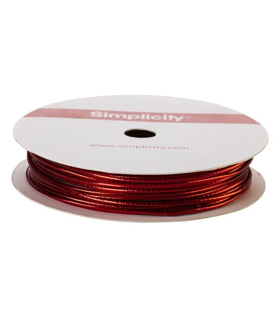 Red - 1/16 inch Elastic Cord