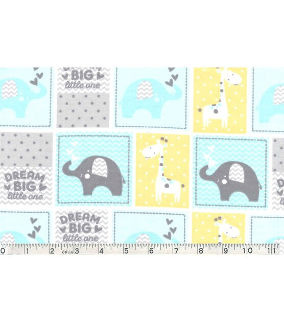 Dream Big Patch Nursery Flannel Fabric, , hi-res, image 2