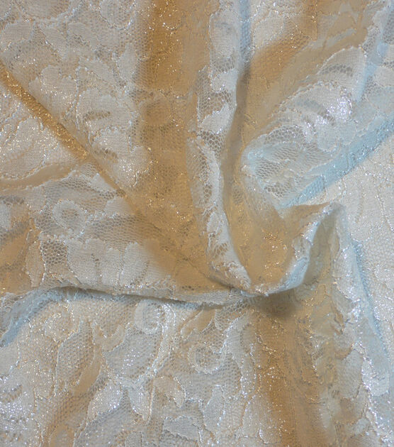 Foil Stretch Lace Fabric by Casa Collection, , hi-res, image 10