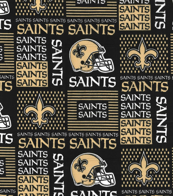 Fabric Traditions New Orleans Saints Cotton Fabric Patch