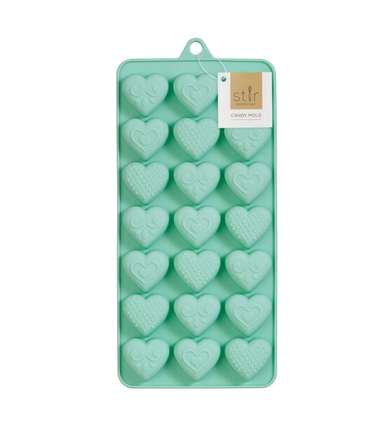 4 x 9 Silicone Hearts Candy Mold by STIR