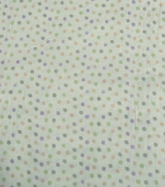 Green Swirl Dot Bubble Gauze Swaddle Fabric, , hi-res, image 2