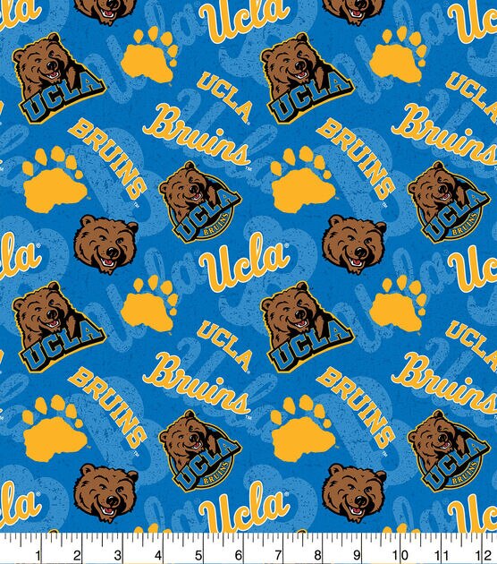 University of California Los Angeles Bruins Cotton Fabric Tone on Tone