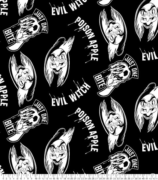 Disney Fleece Fabric Villains Evil Witch