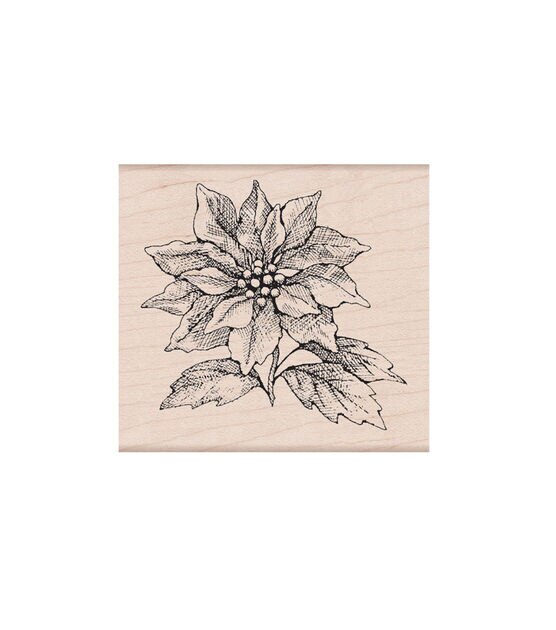 Hero Arts Wooden Stamp Poinsettia
