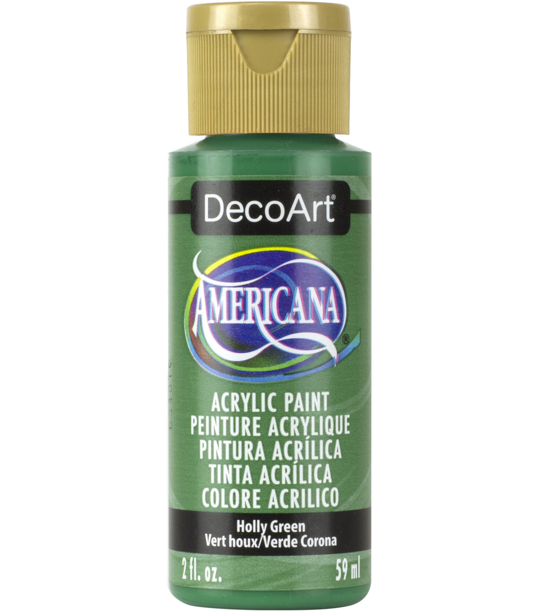 DecoArt Americana Acrylic 2oz Paint, Holly Green, hi-res