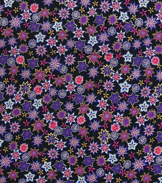 Lauren Lewchuk Flower Medallions Mini Premium Prints Cotton Fabric, , hi-res, image 1