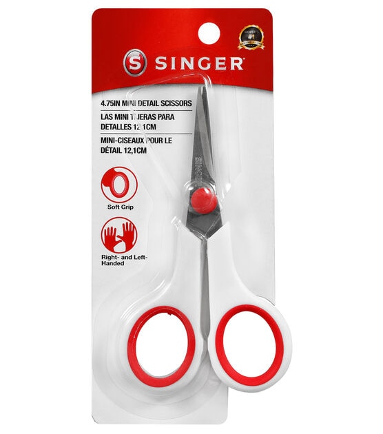 SINGER 4.75" Craft Scissors with Comfort Grip