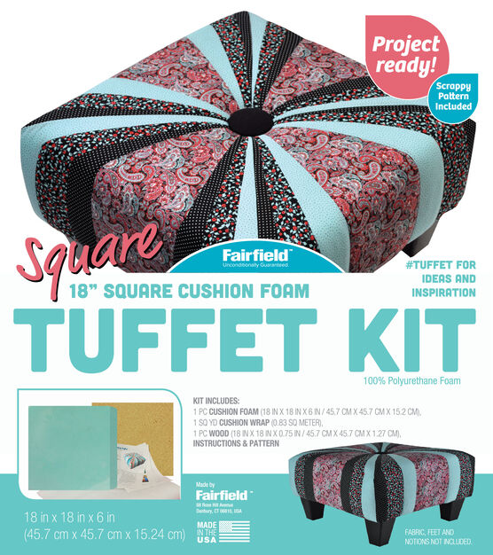 Fairfield 18'' Square Cushion Foam Tuffet Kit