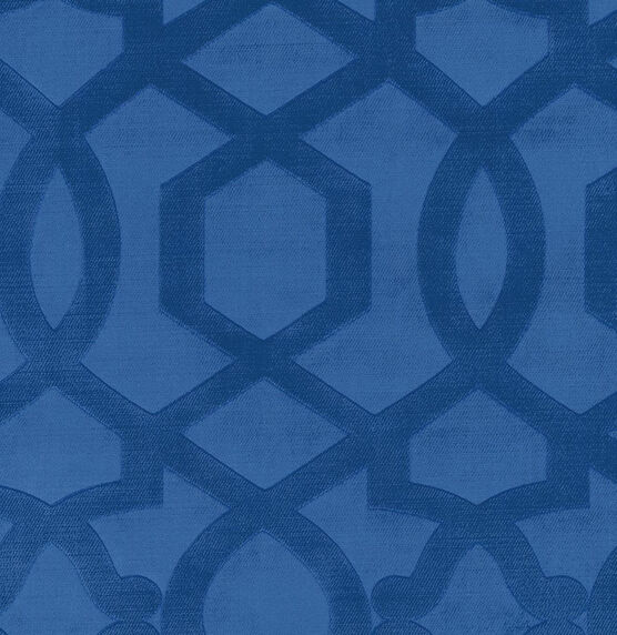 Home Decor 8"x8" Fabric Swatch IMAN Home Sultana Velvet Lapis