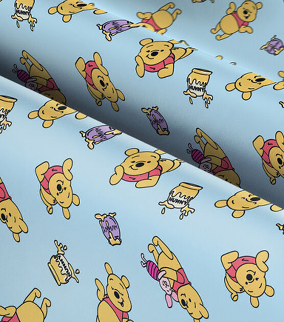Pooh Piglet Hunny Knit (2 Yards Min.) - Licensed & Character Cotton Fabric - Fabric