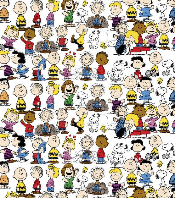 Peanuts Cotton Fabric Peanuts Gang, , hi-res, image 2