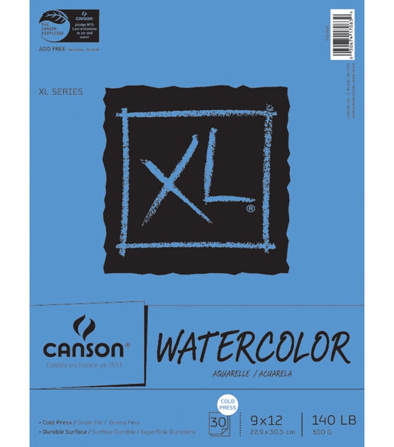 Canson XL Watercolor Paper Pad 9"X12"