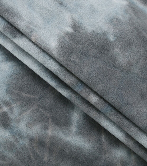 Real Tie Dye - Ultimate Grey Luxe Fleece Fabric, , hi-res, image 2