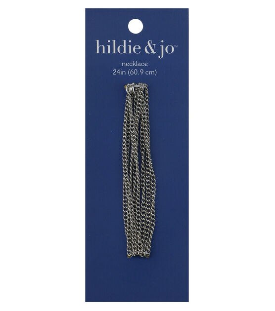 24" Silver Metal Necklace by hildie & jo
