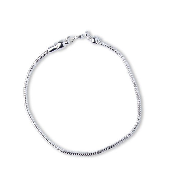 7.5" Silver Bracelet With Screw Off End by hildie & jo, , hi-res, image 2