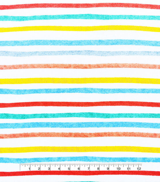 Up Up Away Striped Nursery Flannel Fabric by Lil' POP!, , hi-res, image 4