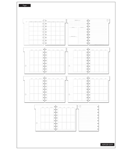Happy Planner Classic Work + Life 6 Month Extension Pack, , hi-res, image 3