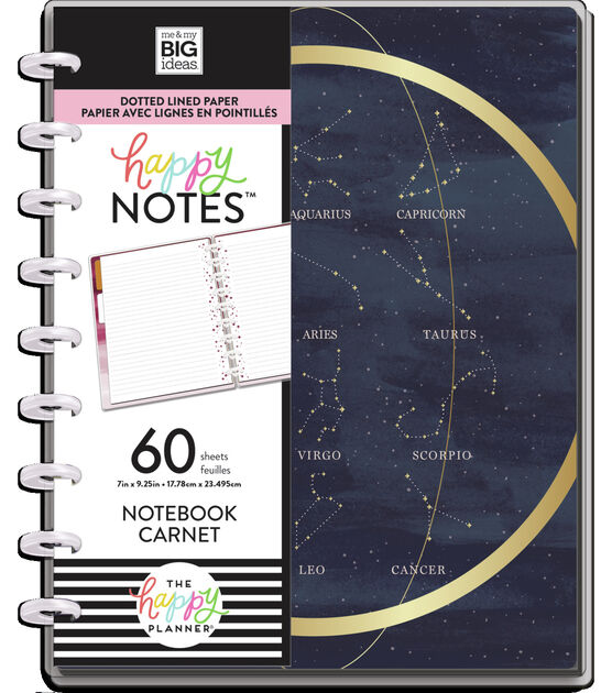 Happy Planner Classic 60 Sheet Zodiac Signs Boho Stargazer Notebook, , hi-res, image 4