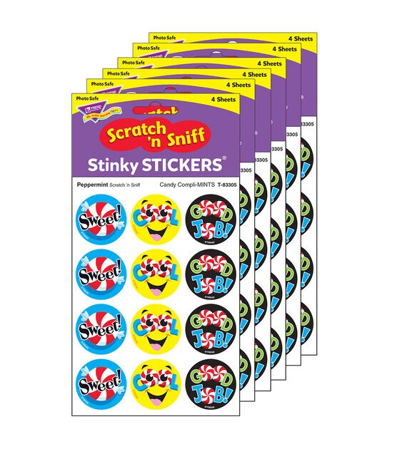 TREND 288pc Candy Complimints & Peppermint Stinky Stickers