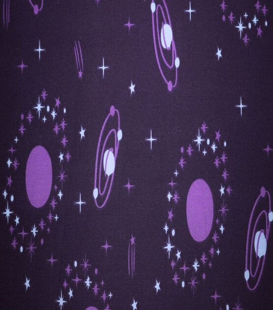 Dark Purple Galaxy Quilt Cotton Fabric by Quilter's Showcase, , hi-res, image 2