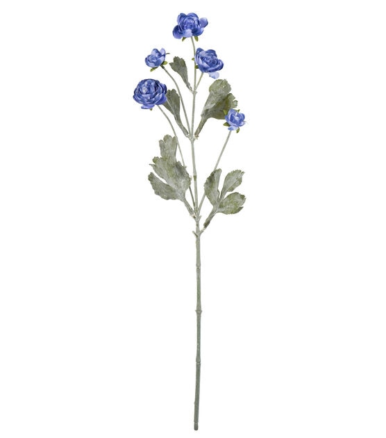 27" Blue Ranunculus Stem by Bloom Room