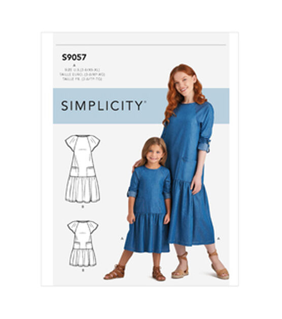 Simplicity S9057 Children's & Misses Dress Sewing Pattern