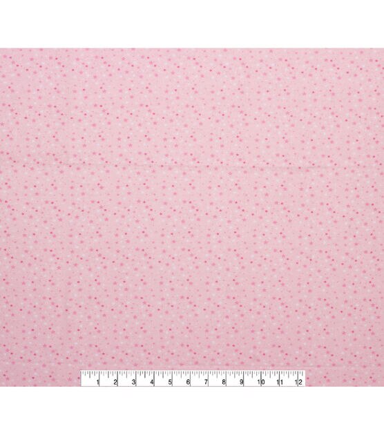 Pink Stars Super Snuggle Flannel Fabric, , hi-res, image 2