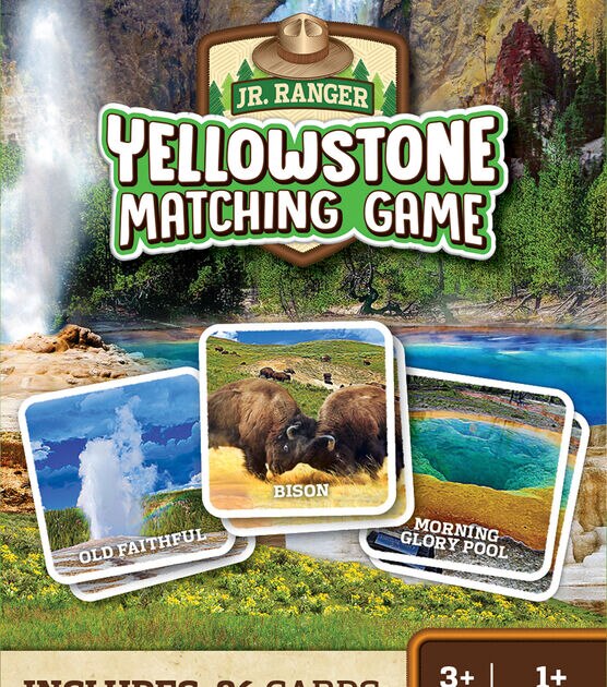 MasterPieces 36ct Junior Ranger Yellowstone Adventure Matching Games