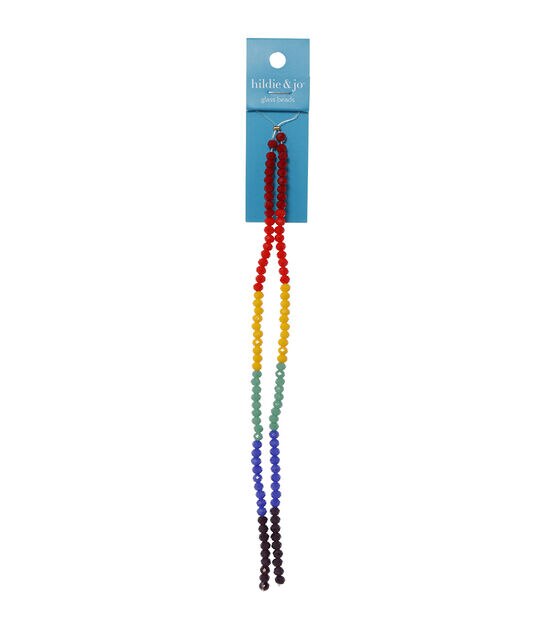 7" Multicolor Glass Strung Beads 2pk by hildie & jo