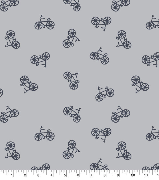 Bicycle Tossed Super Snuggle Flannel Fabric