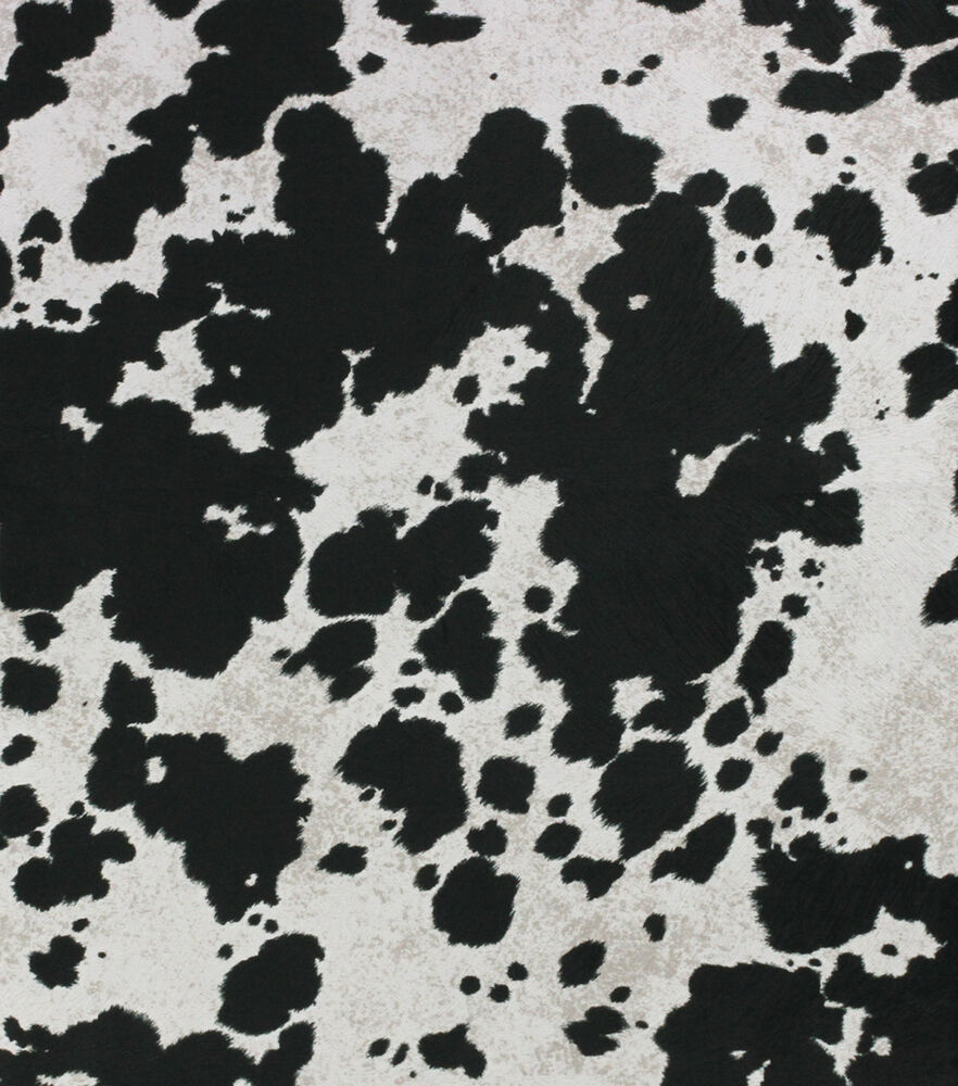 Richloom Holstein Black Upholstery Hide Fabric, Black, swatch, image 3