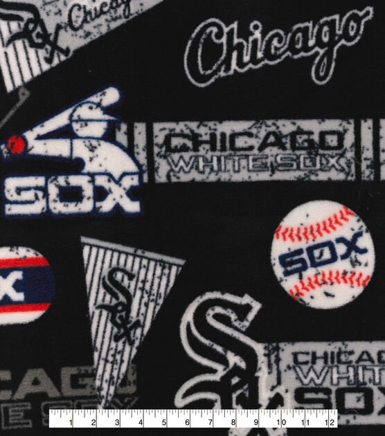 Fabric Traditions Chicago White Sox Fleece Fabric Vintage, , hi-res, image 2