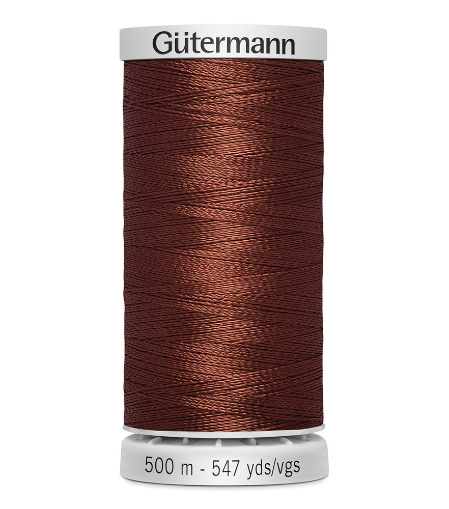Gutermann 500M Dekor Thread, 2335 Rich Coffee, swatch
