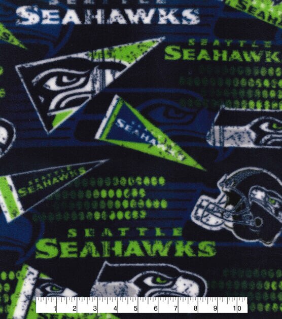 Fabric Traditions Seattle Seahawks Fleece Fabric Retro, , hi-res, image 2