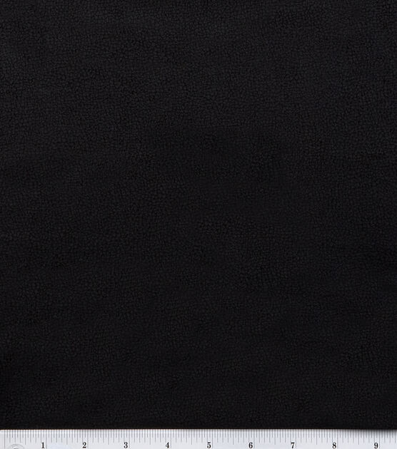 Black Alova Caviar Distressed Suede Fabric