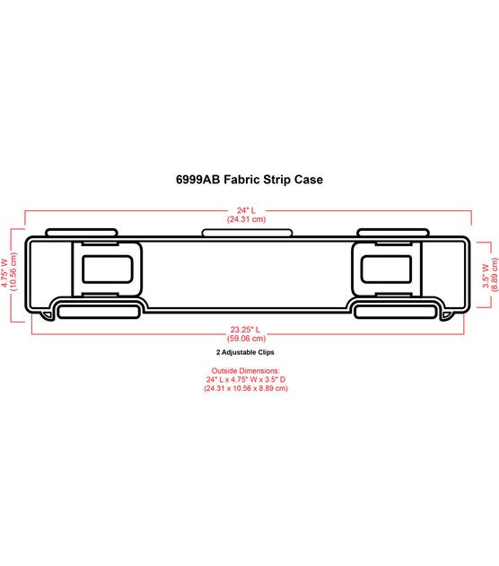 ArtBin 24" Clear Fabric Strip Case, , hi-res, image 7