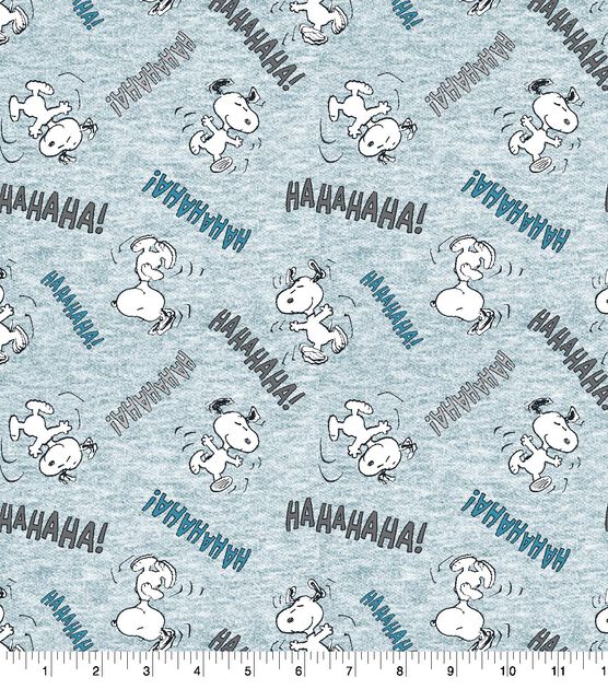 Peanuts Snoopy Laugh Cotton Fabric