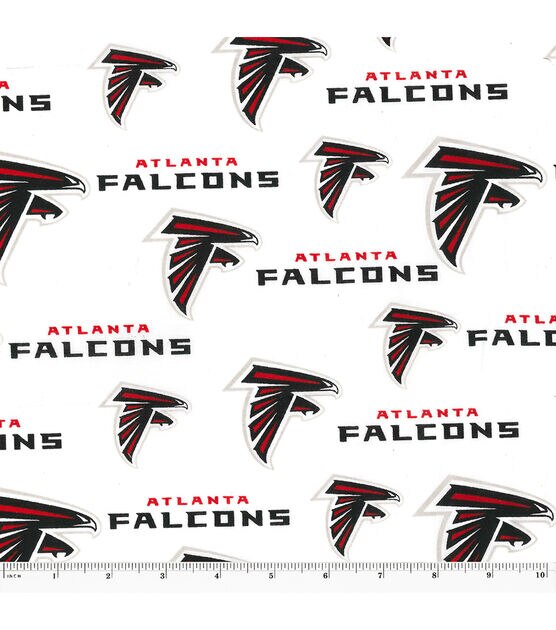 Fabric Traditions Atlanta Falcons Cotton Fabric Logo