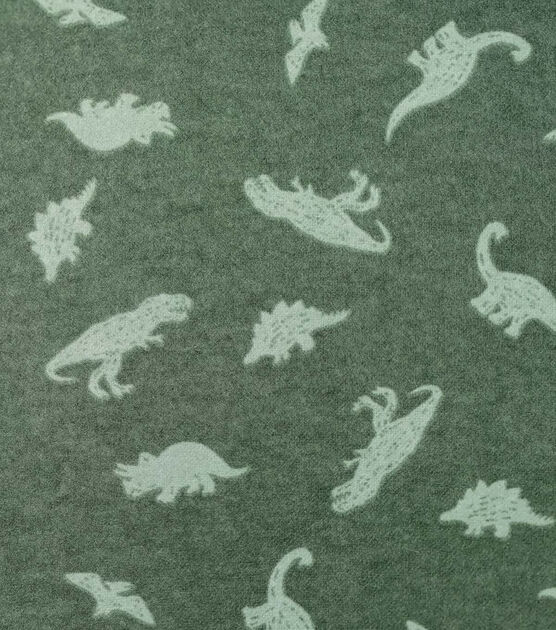 Dino Silhouette Nursery Flannel Fabric by Lil' POP!